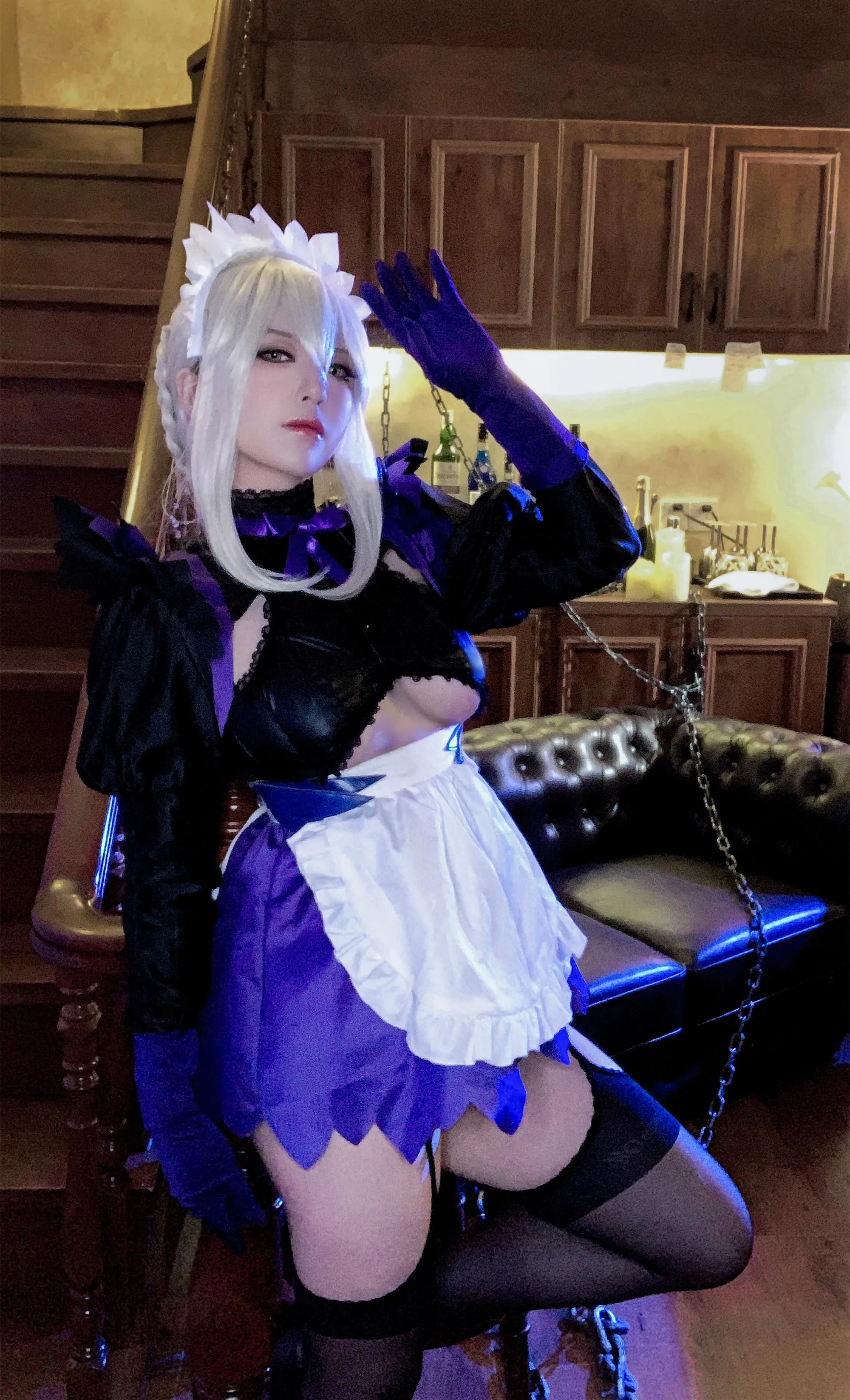 半半子 – NO.48 LancerAlter Maid-自拍 [16P]插图7